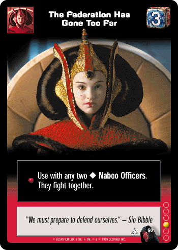 The Federation Has Gone Too Far