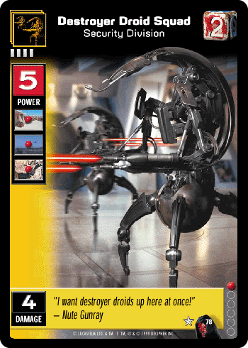 Destroyer Droid Squad, Security Division