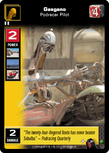 Gasgano, Podracer Pilot