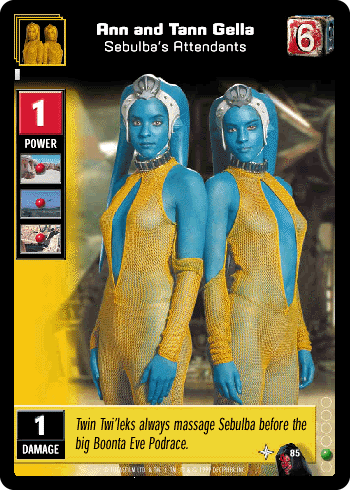 Ann and Tann Gella, Sebulba's Attendants