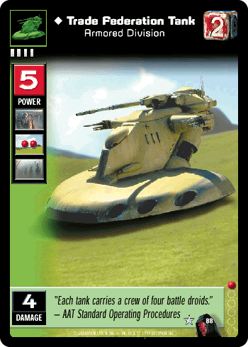 Trade Federation Tank, Armored Division