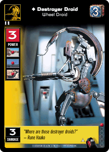 Destroyer Droid, Wheel Droid