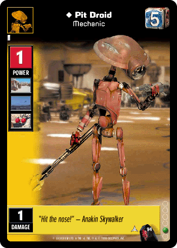 Pit Droid, Mechanic