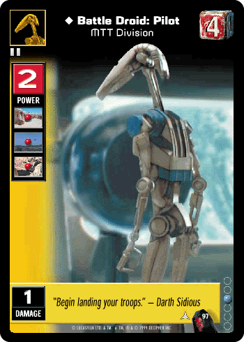 Battle Droid: Pilot, MTT Division