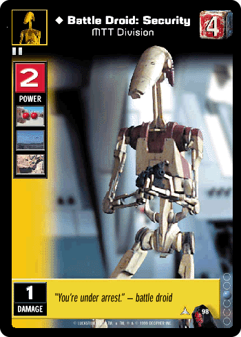 Battle Droid: Security, MTT Division