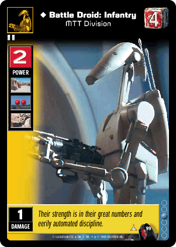 Battle Droid: Infantry, MTT Division