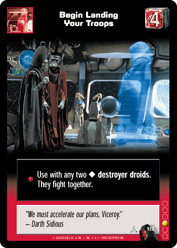 Begin Landing Your Troops